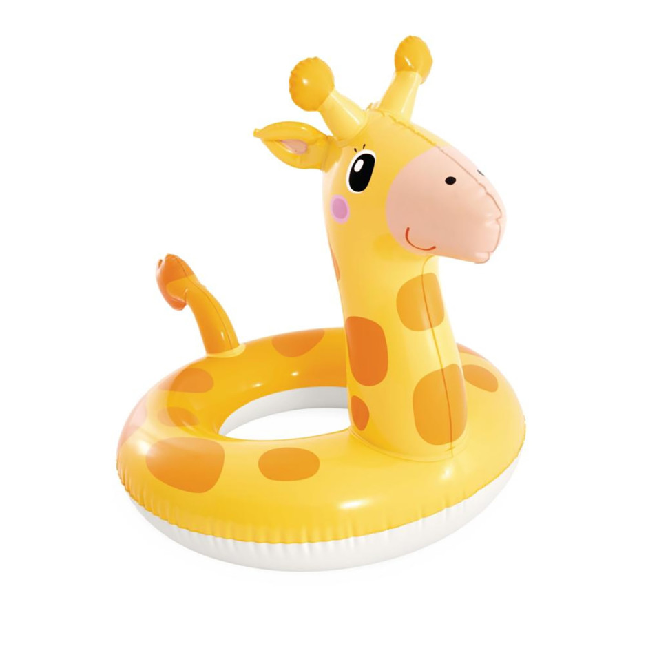 Дитяче надувне коло Big Animal Rings Жираф Intex 59221(Yellow) розмір 81х58 см
