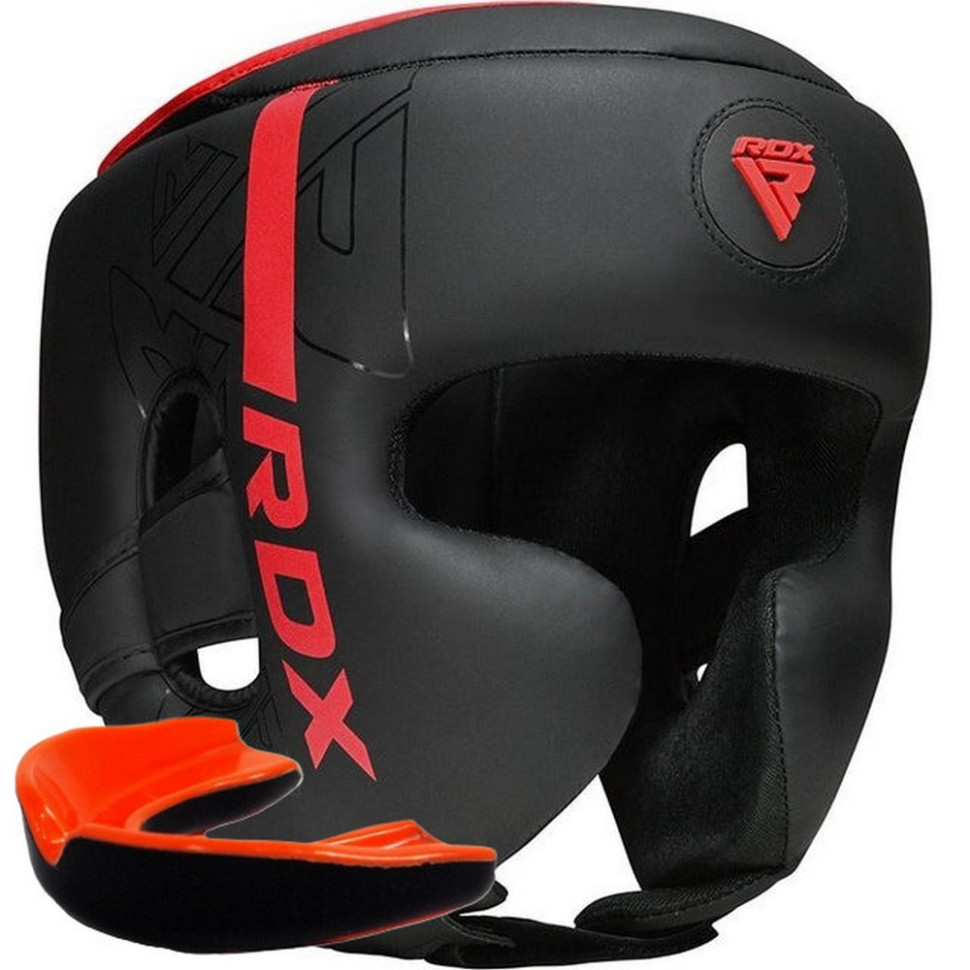 Боксерський шолом F6 KARA Matte RDX Inc Limited HGR-F6MR-M, Red, M (капа у комплекті)