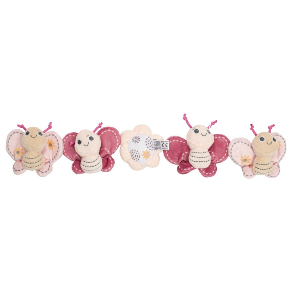 Мобіль механічний Метелики Baby Mix 53095BM, рожевий