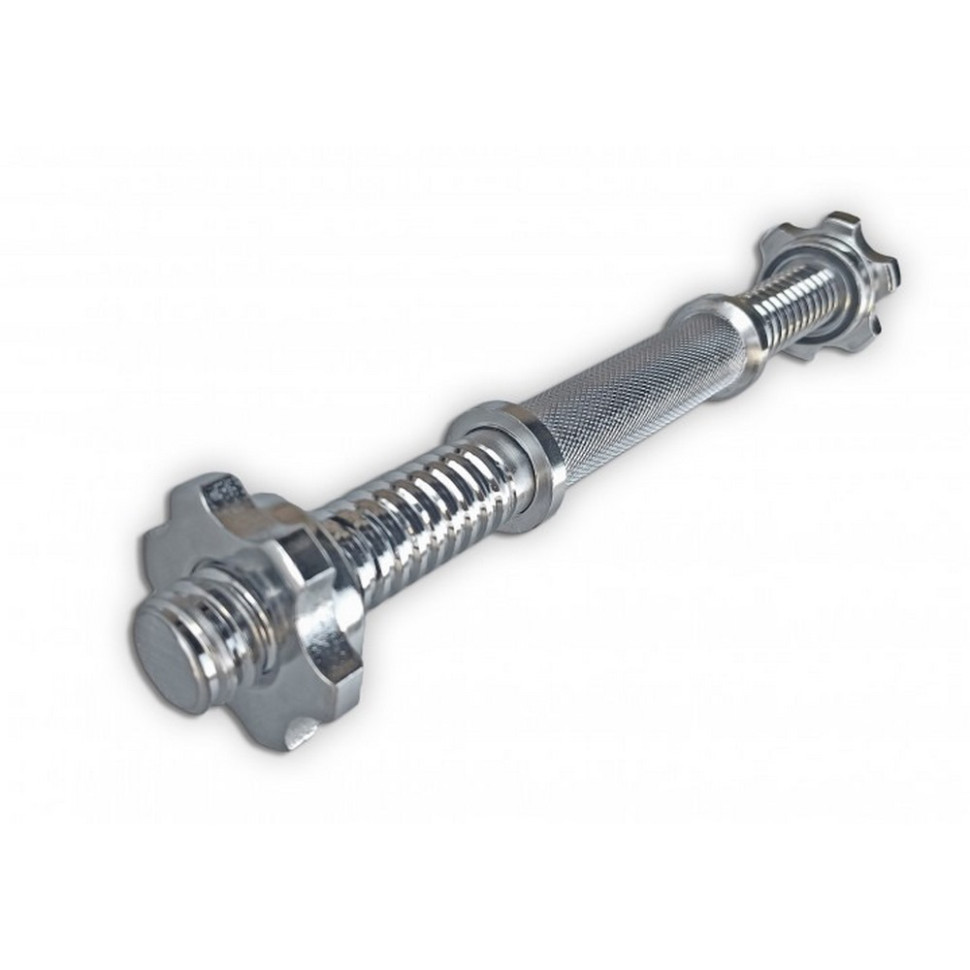 Гантельний гриф EasyFit EF-8040, 35 см, Ø 28 мм, хромований