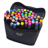 Набір скетч маркерів Touch CY2417 60 кольорів, двосторонні спиртові маркери, 15,5 см