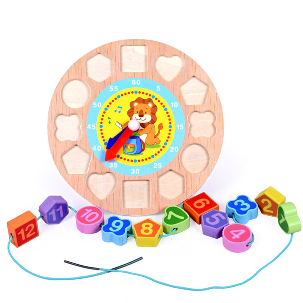 Рамка вкладиш Годинник Limo Toy MD 1270 зі шнурівкою, 18 см