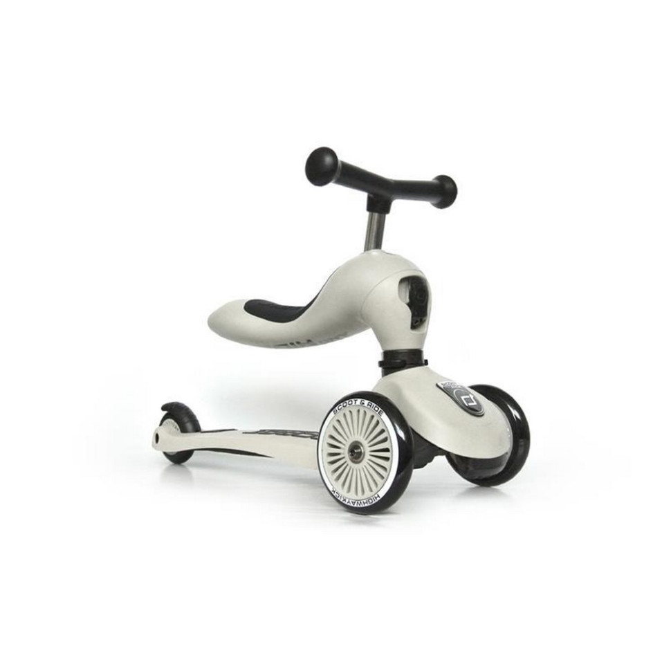 Самокат трансформер Highwaykick-1 Scoot and Ride SR-160629-ASH, светло-серый