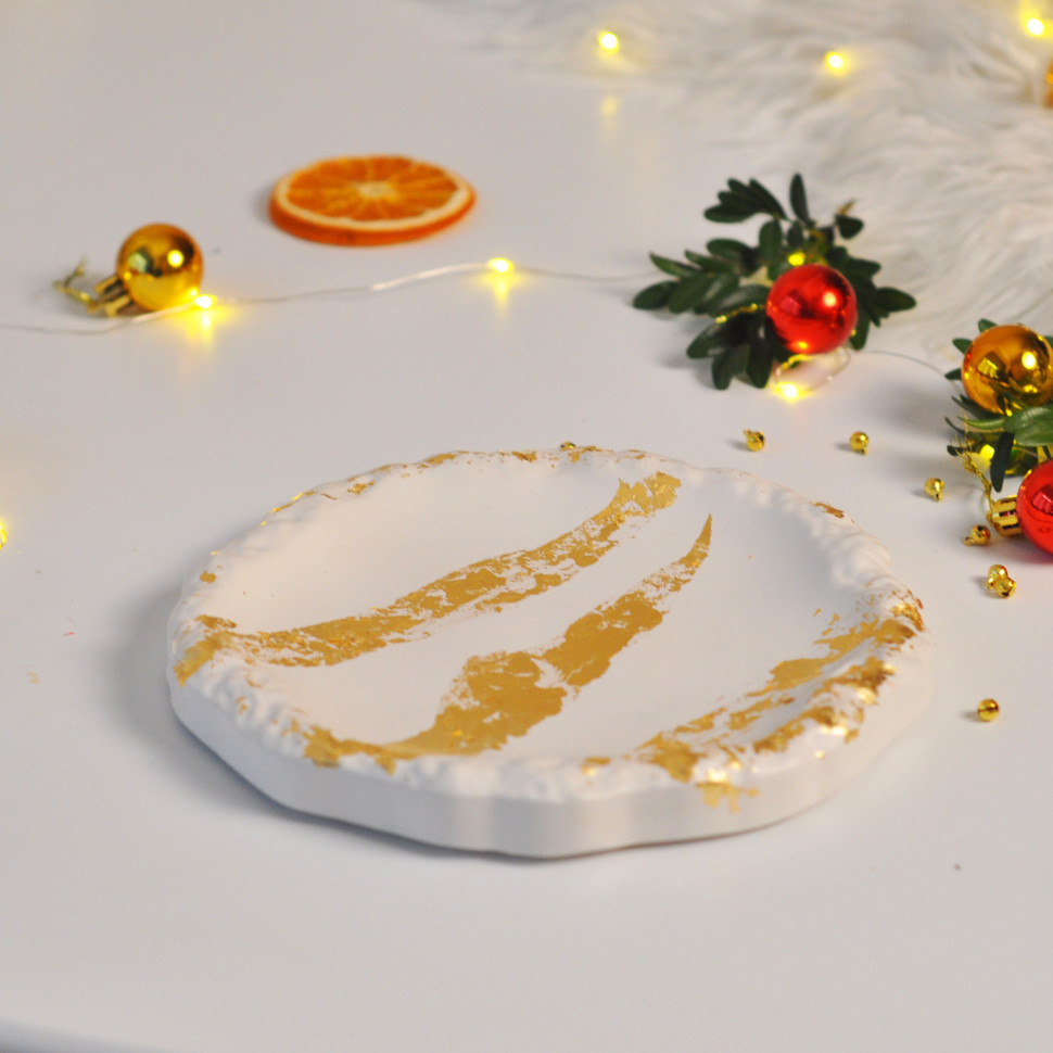 Текстурная подставка гипсовая 