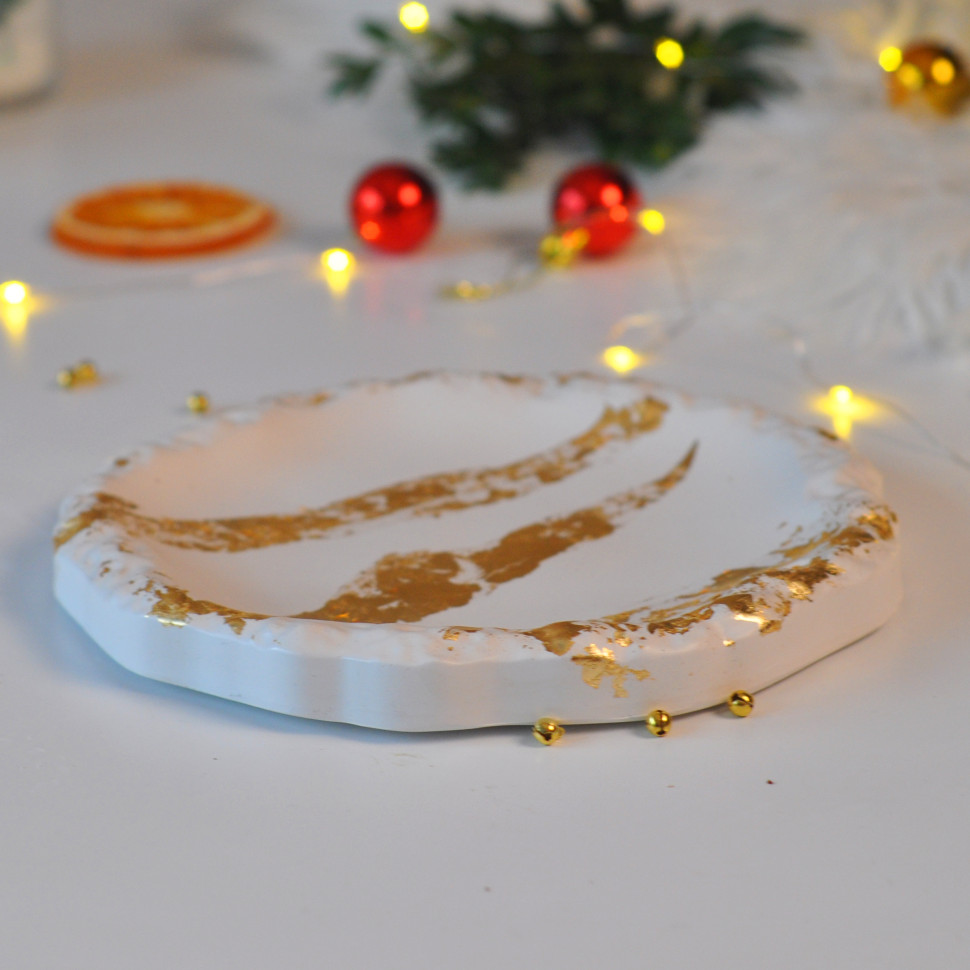 Текстурная подставка гипсовая 