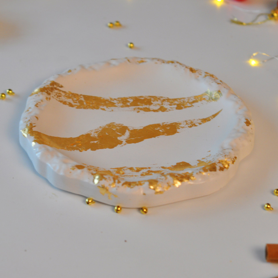 Текстурная подставка гипсовая 