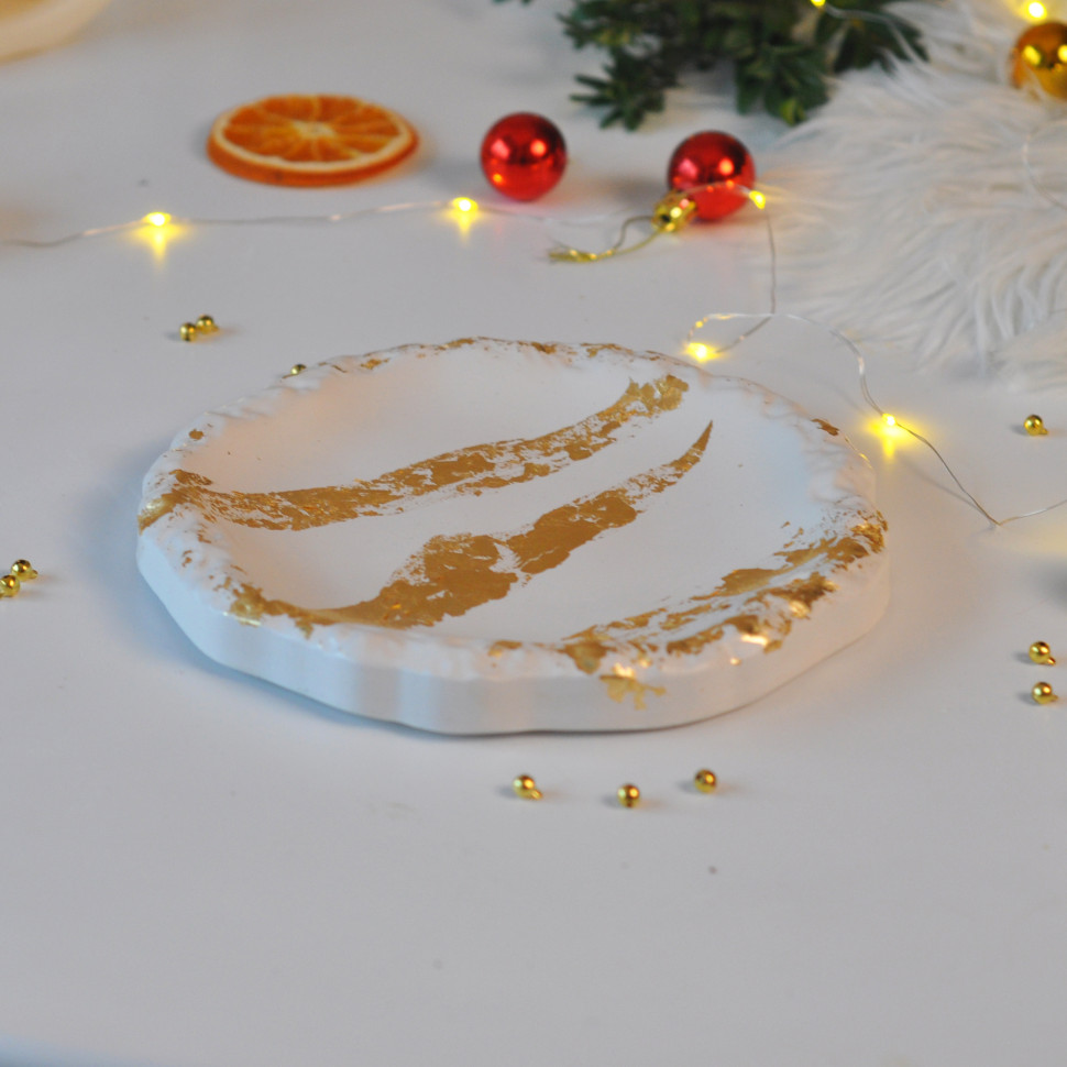 Текстурная подставка гипсовая 