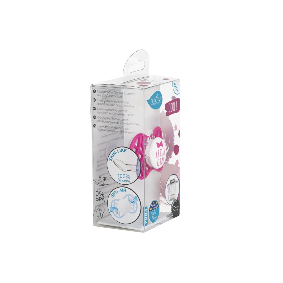Пустышка Nuvita 7084 Air55 Cool ортодонтическая 6m+ 