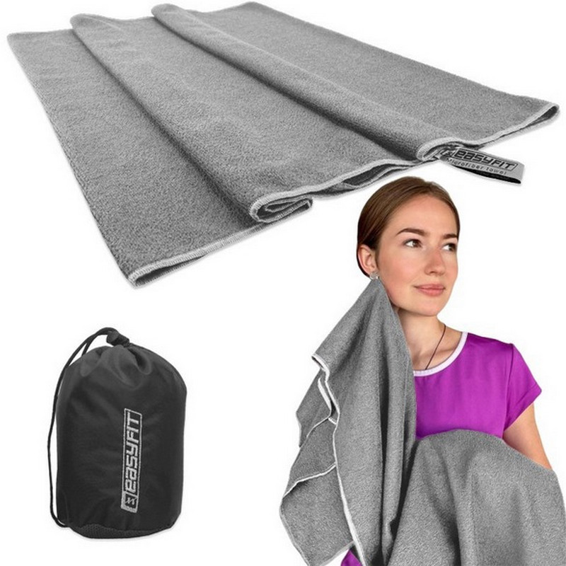 Полотенце из микрофибры SilverWing EasyFit EF-8502-3 в сумочке 140х60 см