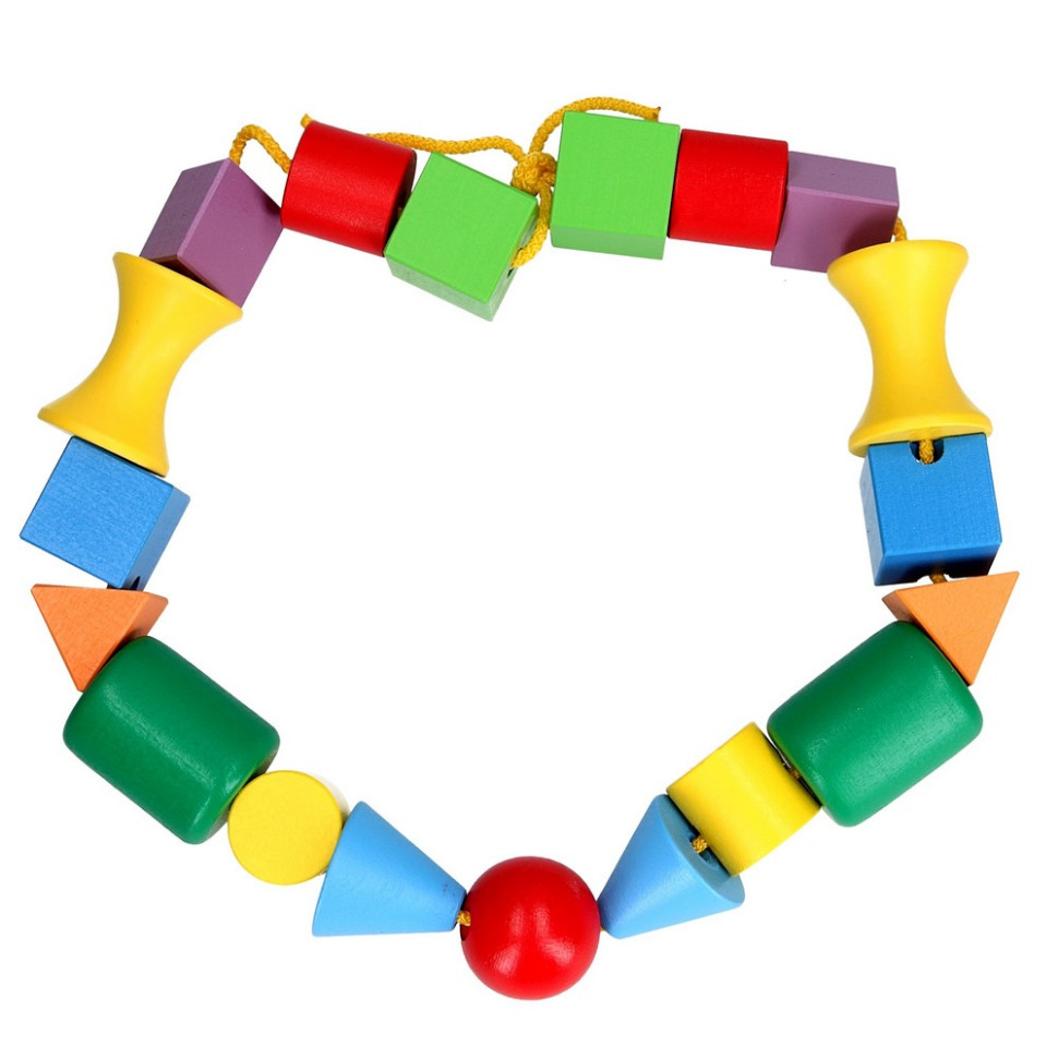 Дитяча дерев'яна шнурівка 