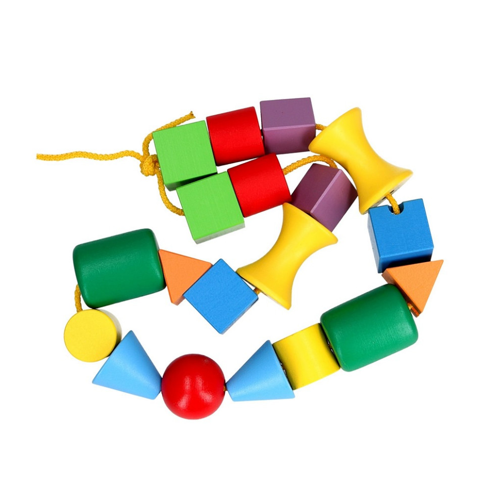 Дитяча дерев'яна шнурівка 