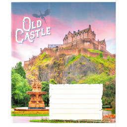 Тетрадь общая "Старые замки" Leader 048-600179L-5 в линию, 48 листов (959060)