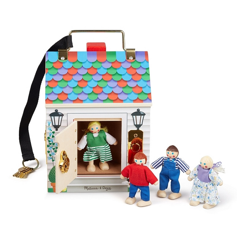 Дерев'яний музичний будиночок Melissa&Doug MD22505, 4 ляльки