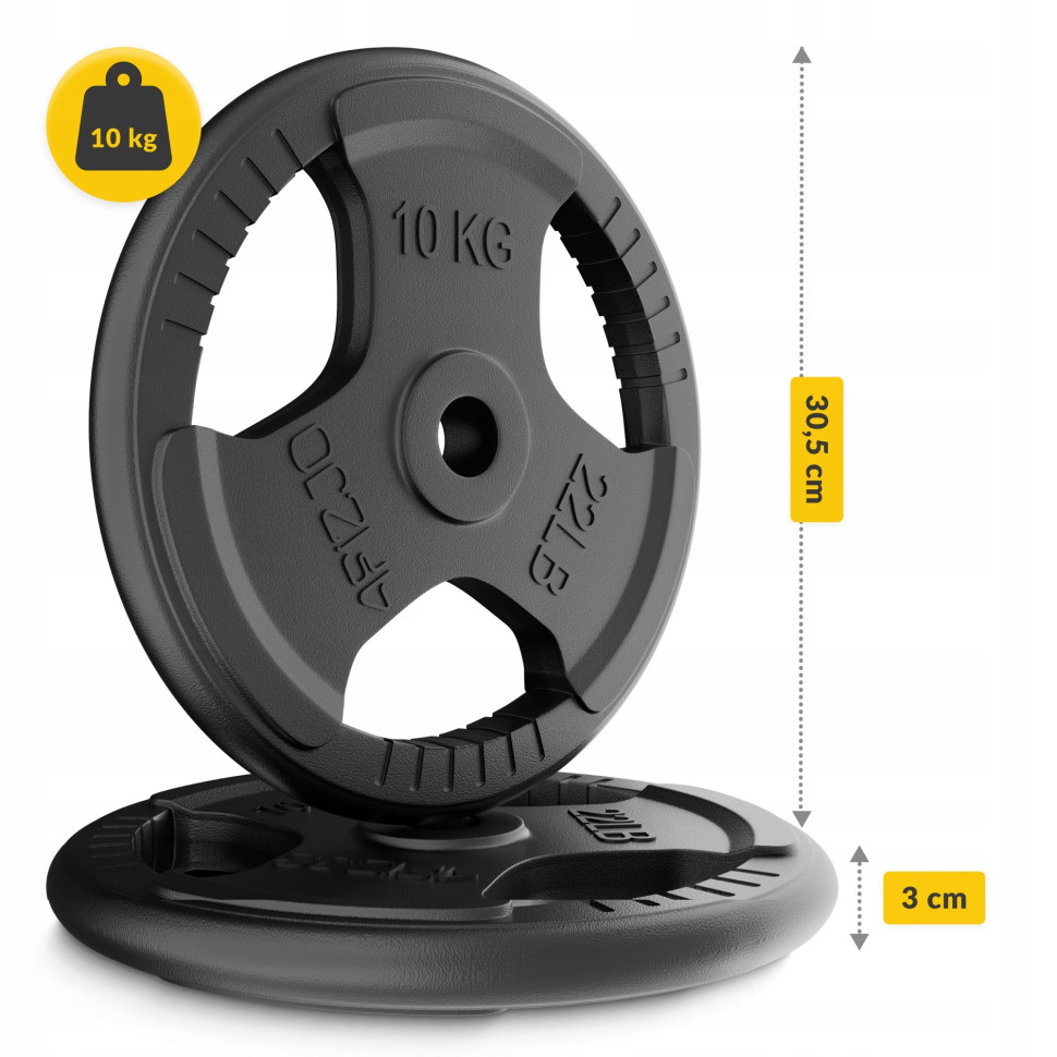 Диск металлический 4FIZJO P-5905973401388 Black 2 x 10 кг 26 мм 