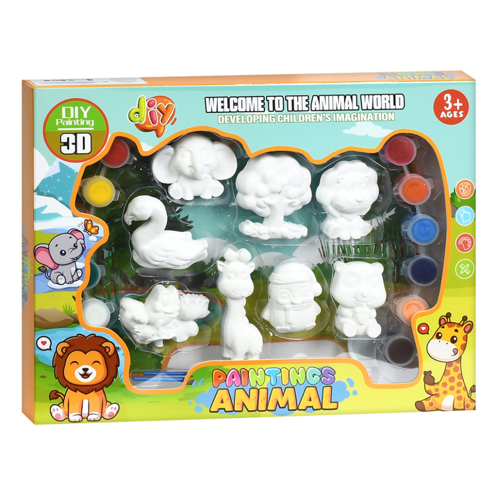 Набор для творчества Животные Bambi MK 5723(Animal) краски, кисточки