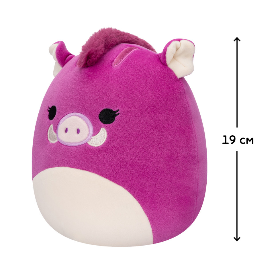 Мягкая игрушка Кабанчик Дженна Squishmallows SQCR04127, 19 см