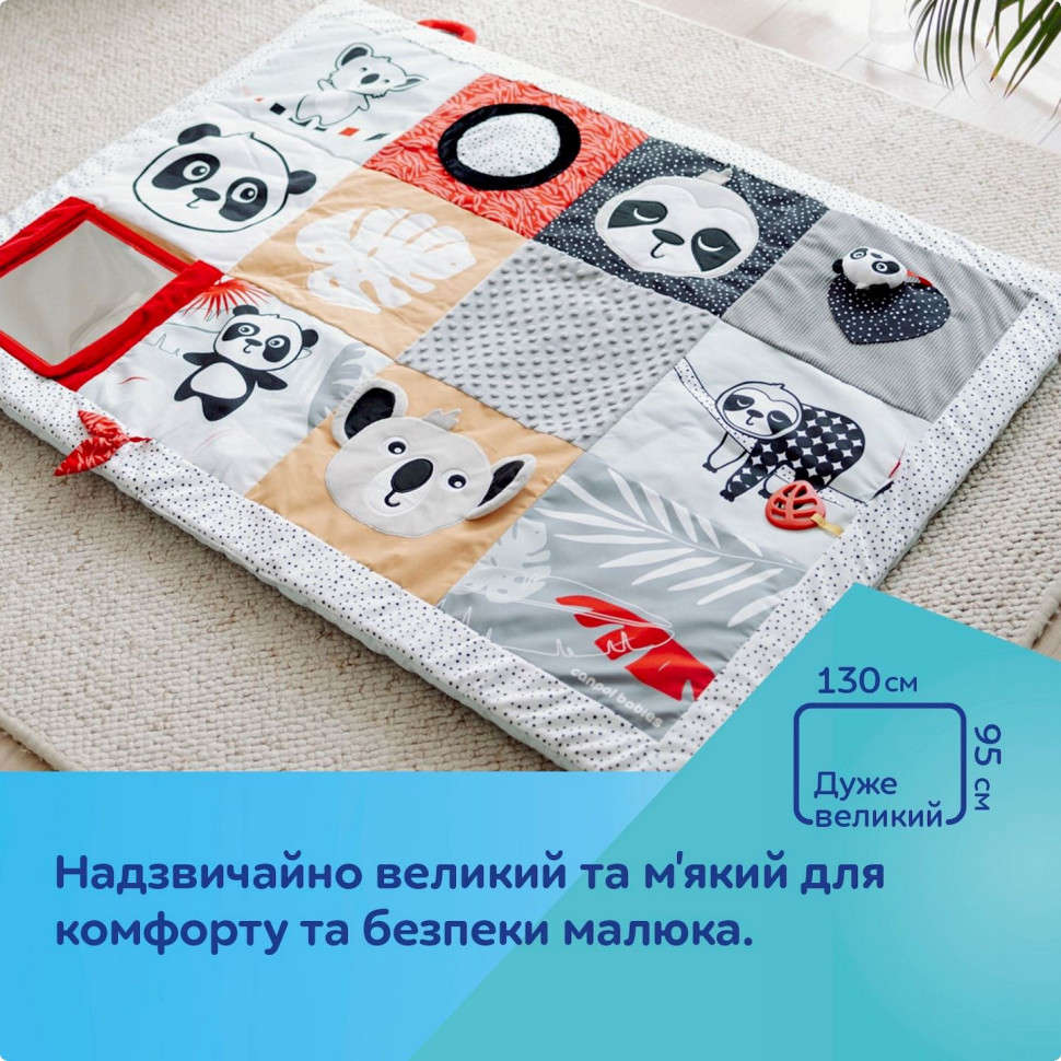 Дитячий килимок для ігор на животику BabiesBoo Canpol babies 68/094, 130х95 см