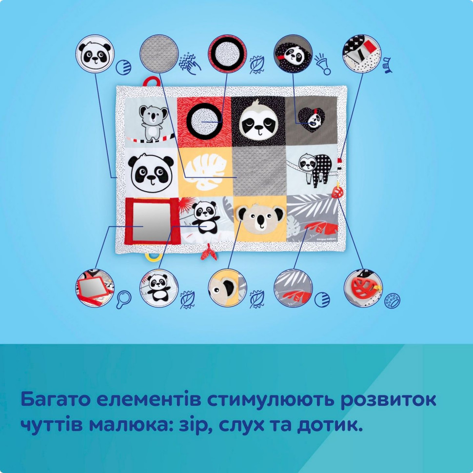 Дитячий килимок для ігор на животику BabiesBoo Canpol babies 68/094, 130х95 см