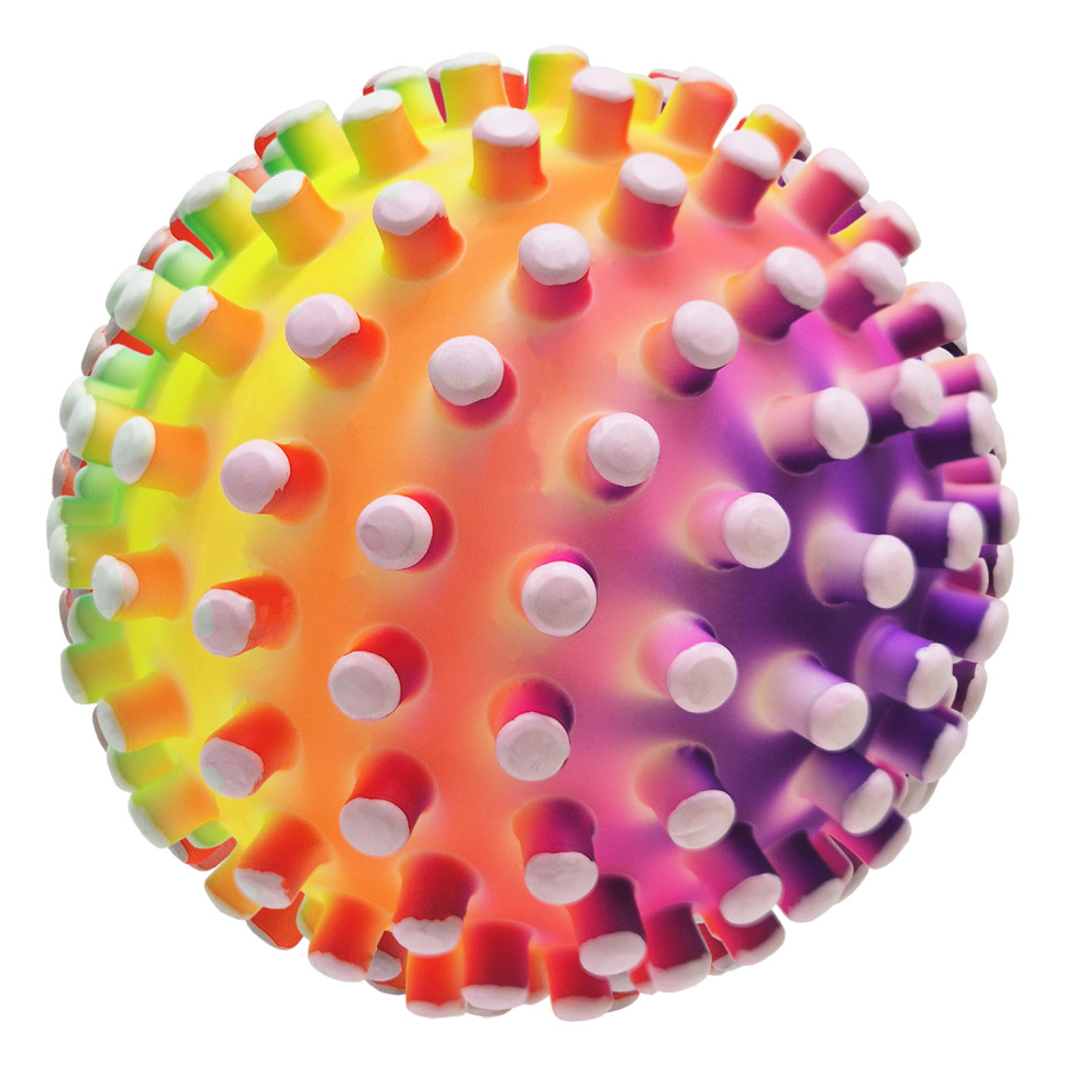 Детский шипастый мяч Bambi RB26524(White-1) резина, 90 грамм