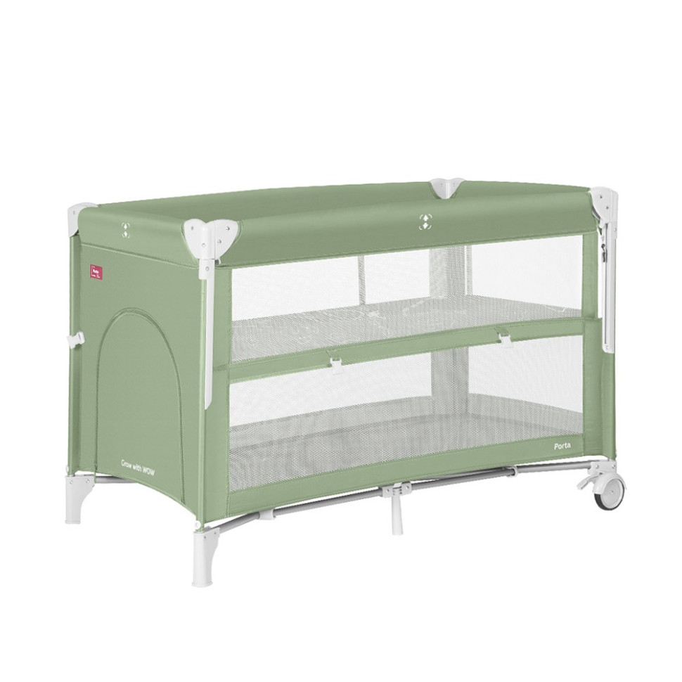 Детская кровать-манеж Carrello Porta CRL-18103 Mint Green, со вторым дном