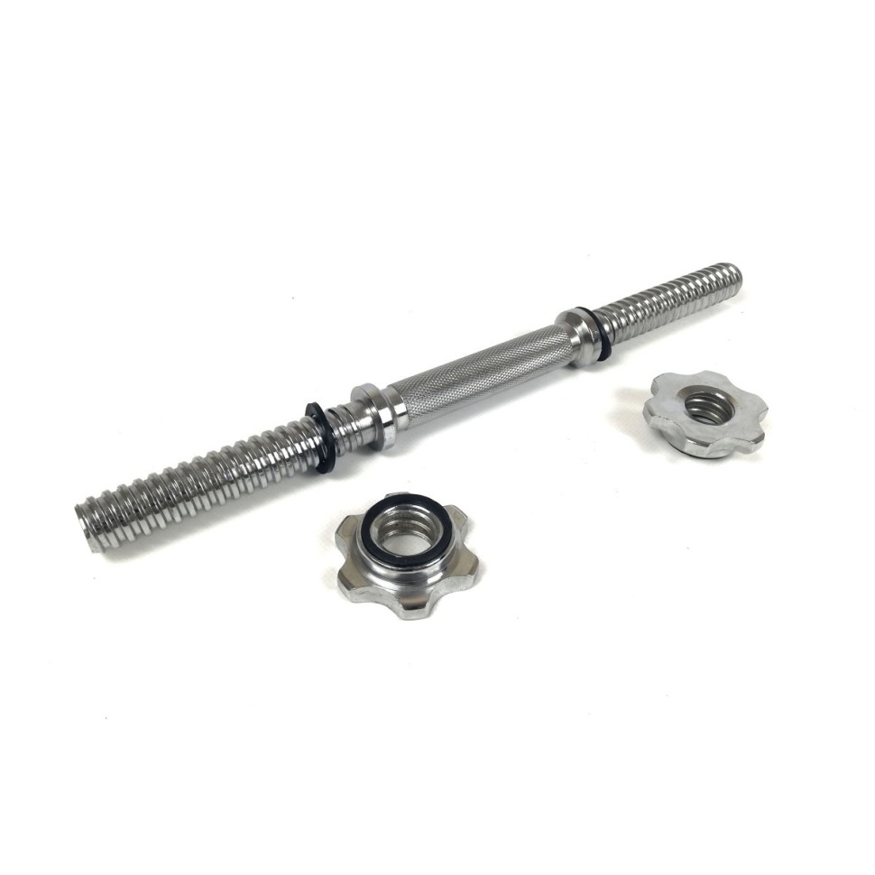 Гантельний гриф EasyFit EF-8049, 40 см, Ø 25 мм, хромований