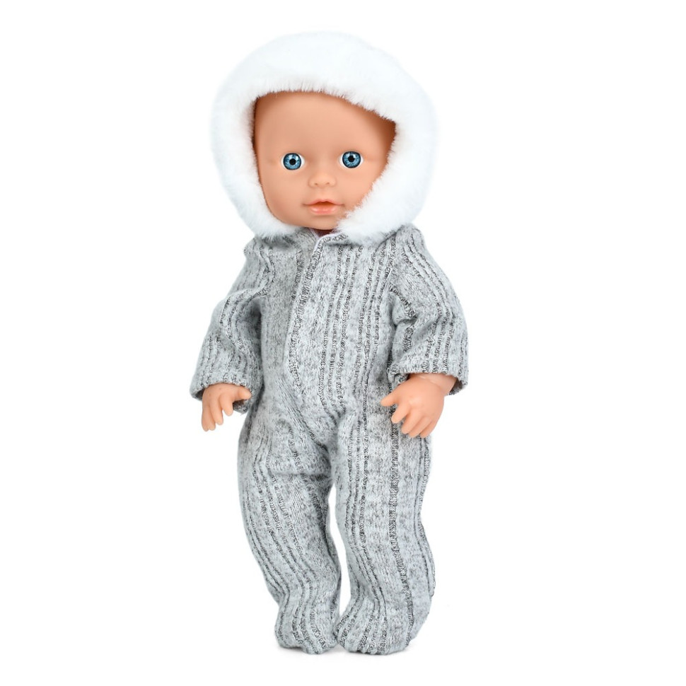 Дитяча лялька пупс Limo Toy YL2425B(Gray) з аксесуарами в комплекті