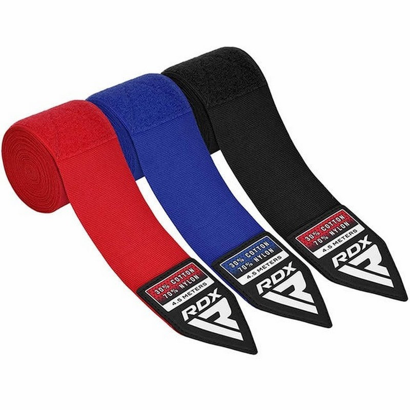 Бинты для бокса RB Hand Wraps Combine RDX Inc Limited HWC-RBU+ 3 пары Red, Black, Blue (4.5м.)