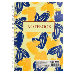 Блокнот А6 "Патриотический" Апельсин АП-1903-4, 40 листов, пружина сбоку