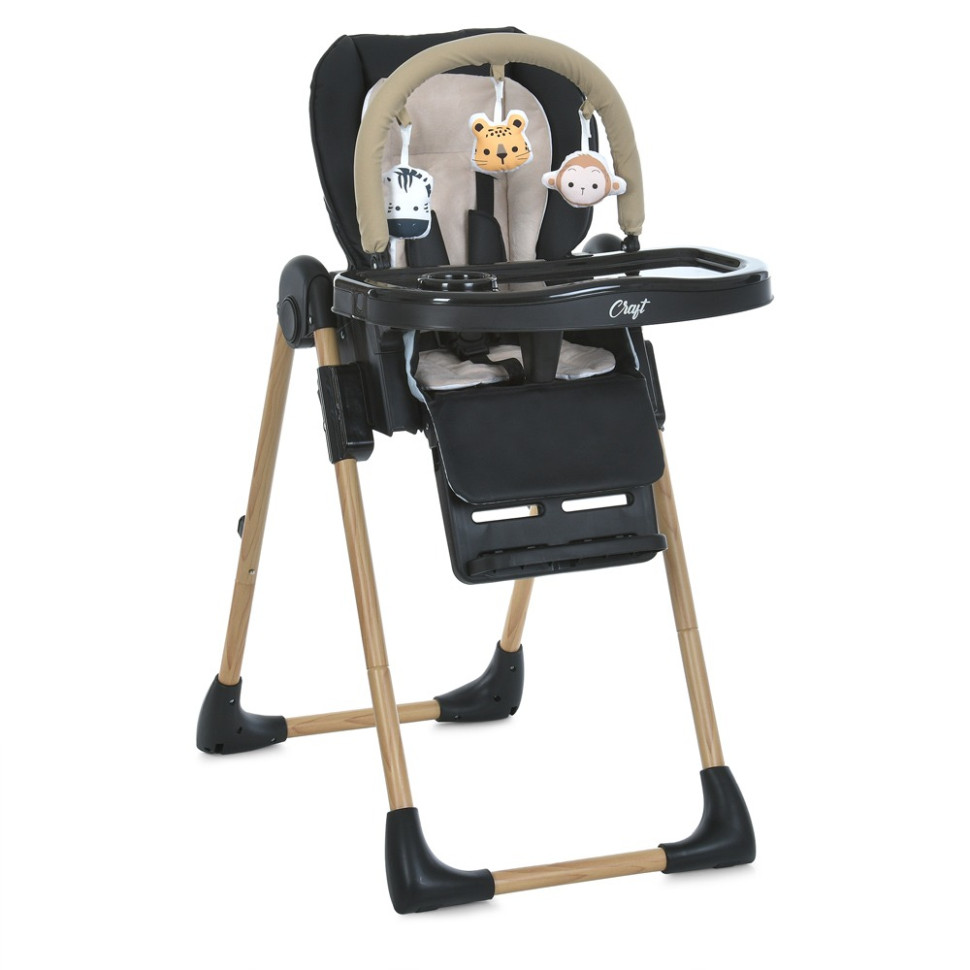 Детский стульчик для кормления CRAFT El Camino ME 1115-W Black 