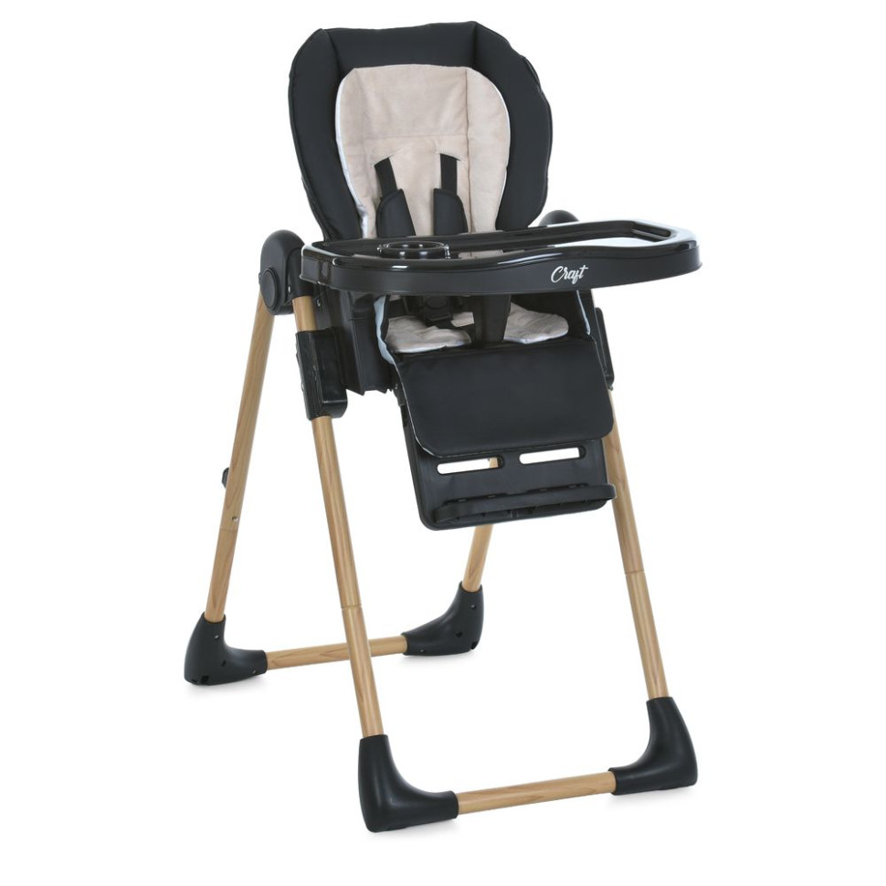 Детский стульчик для кормления CRAFT El Camino ME 1115-W Black 