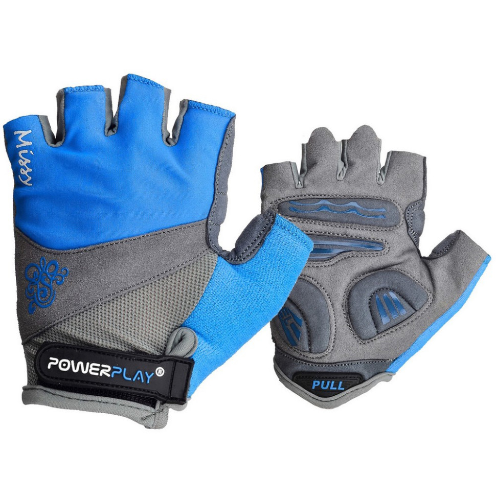 Велорукавички жіночі PowerPlay 5277B_XS_Blue, XS