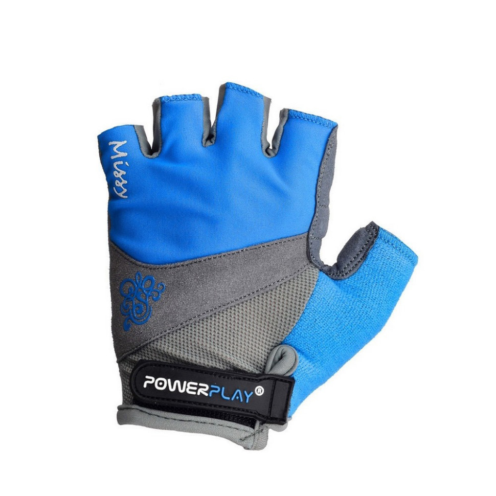Велорукавички жіночі PowerPlay 5277B_XS_Blue, XS