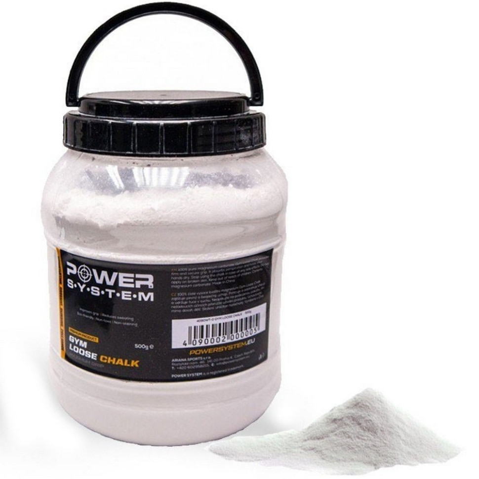 Магнезия спортивная сухая Powder Chalk Power System PS_4090_500gr  500 грамм