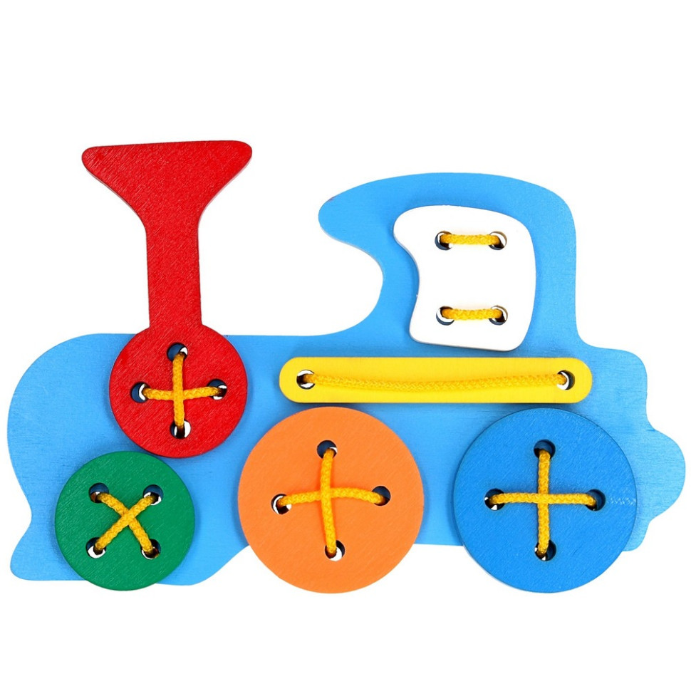 Дитяча дерев'яна шнурівка 