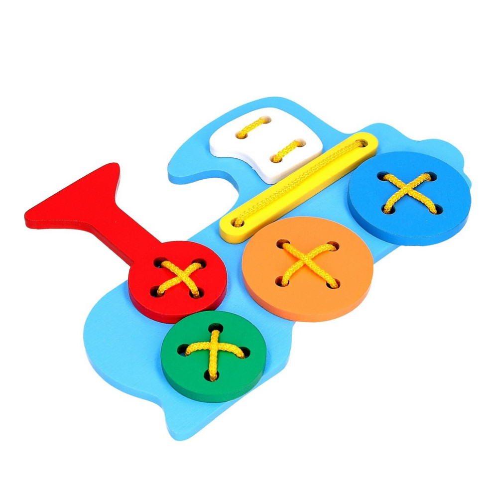 Дитяча дерев'яна шнурівка 