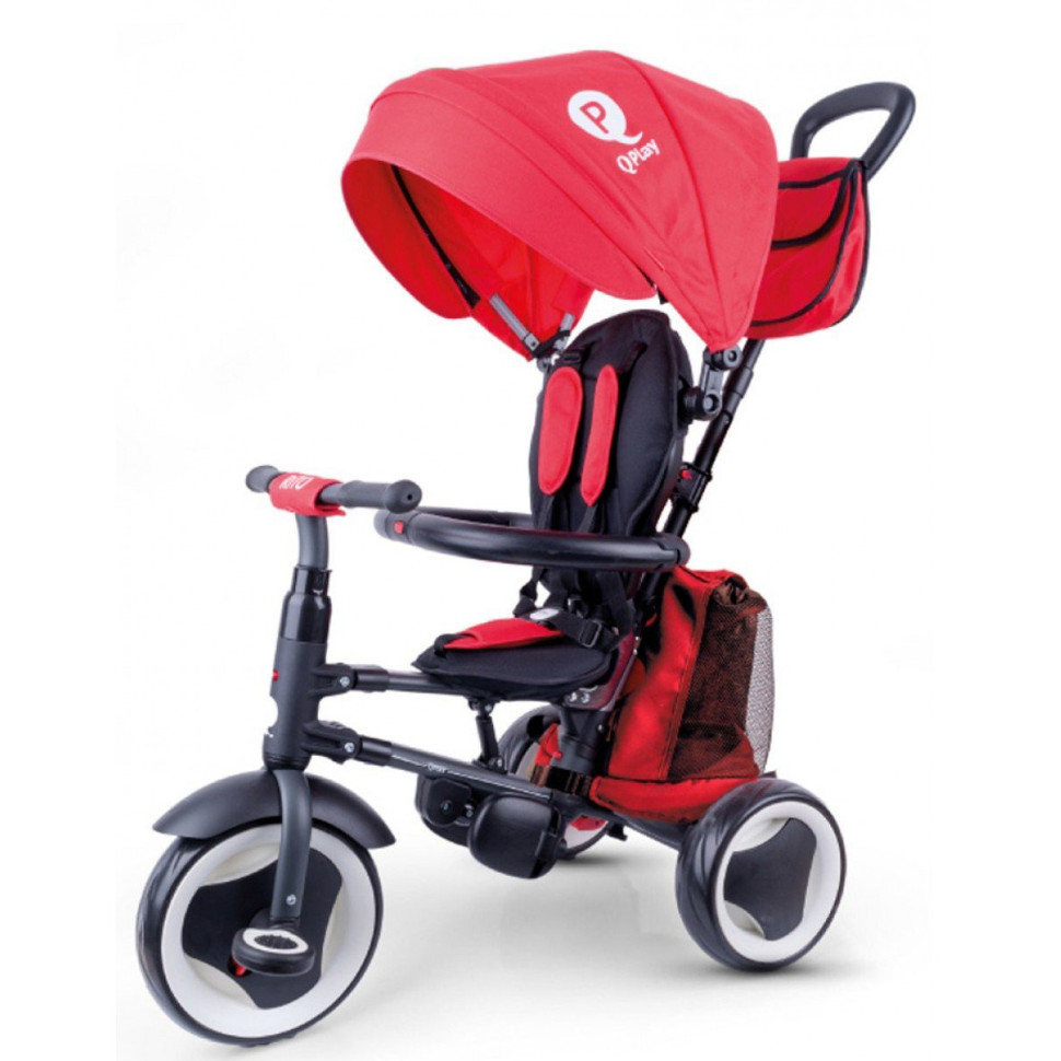 Велосипед триколісний дитячий Qplay S380-8Red RITO+ EVA Red