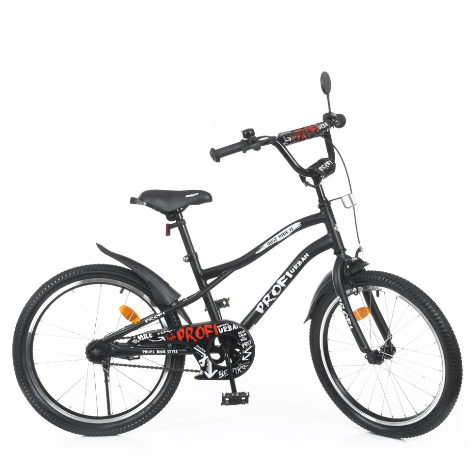 Велосипед дитячий PROF1 Y20252-1 20 дюймів, чорний по цене 4 057 грн.