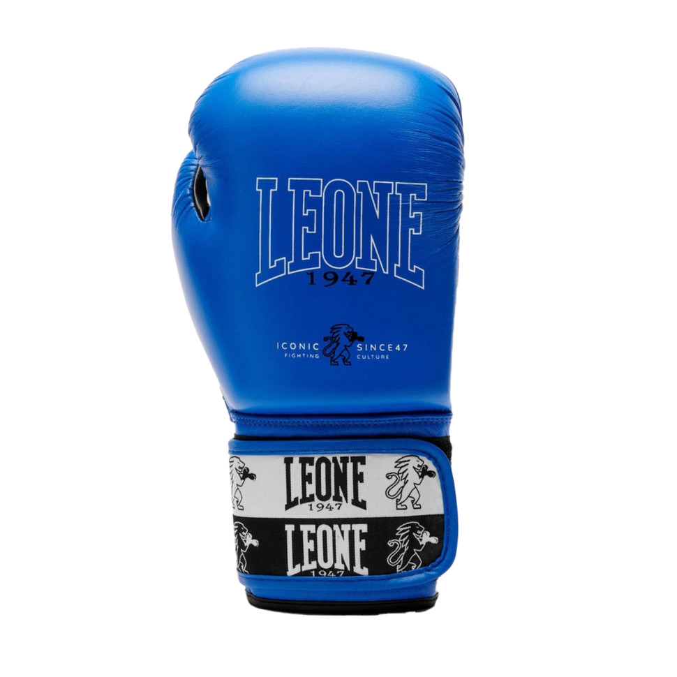 Боксерські рукавиці GN208 ICONIC Leone GN208_Blue_10oz 10 унцій (бинти в комплекті)