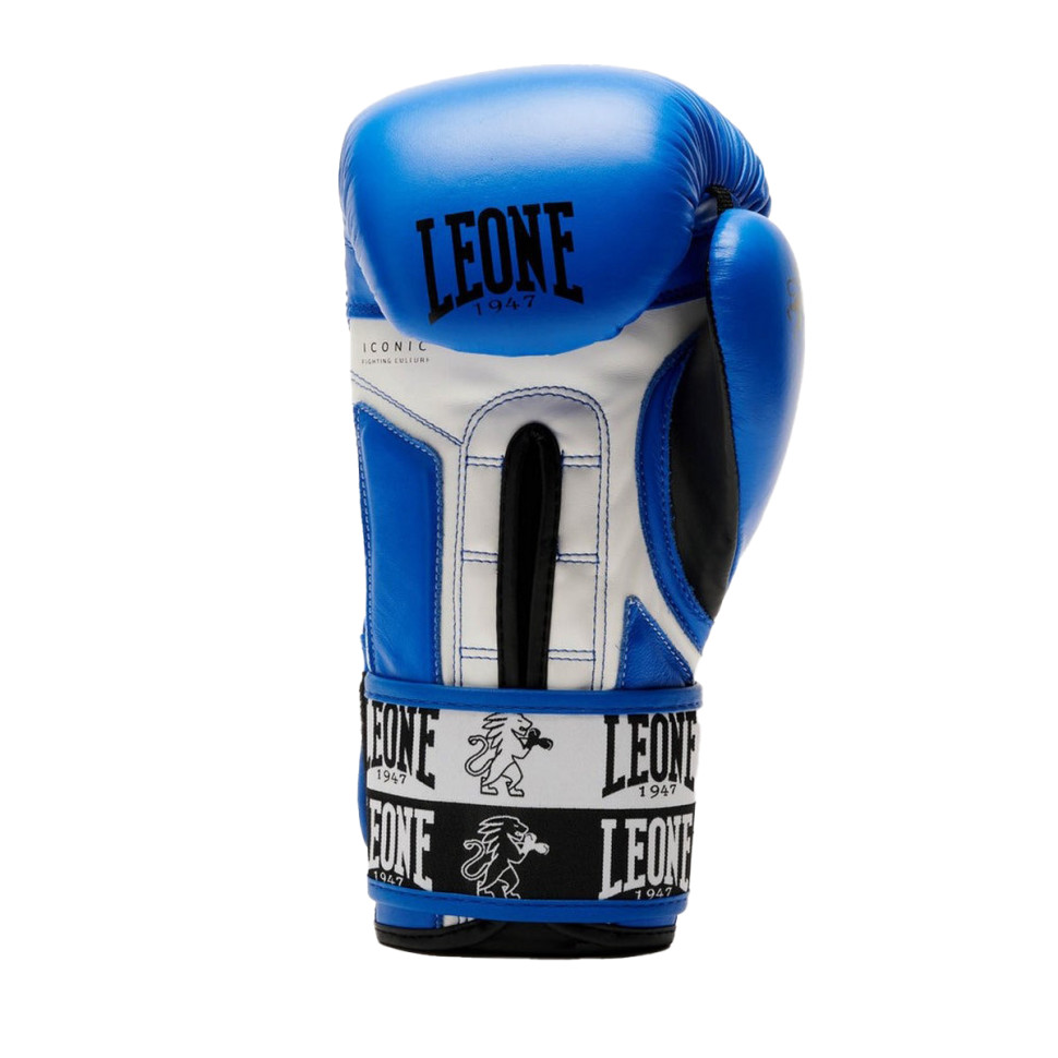 Боксерські рукавиці GN208 ICONIC Leone GN208_Blue_10oz 10 унцій (бинти в комплекті)
