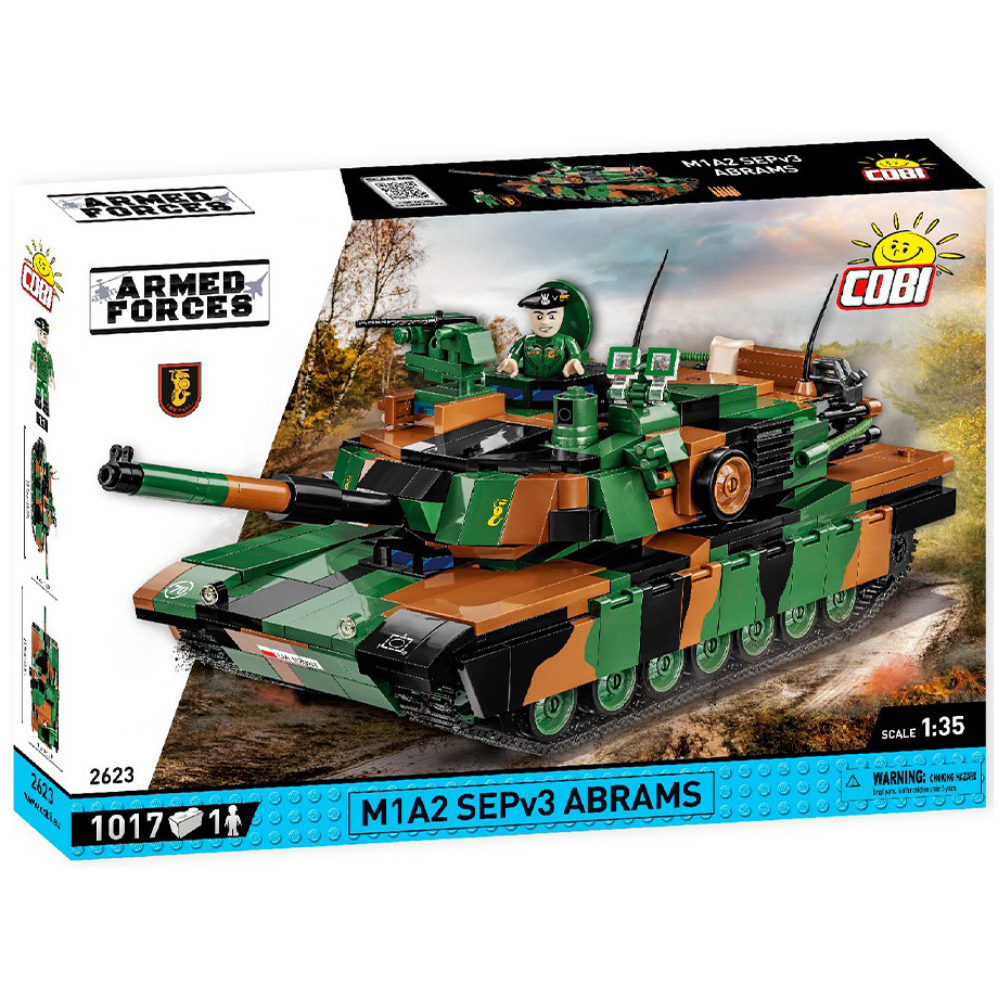 Конструктор Танк M1A2 SEP v3 Абрамс COBI COBI-2623, 1017 деталей