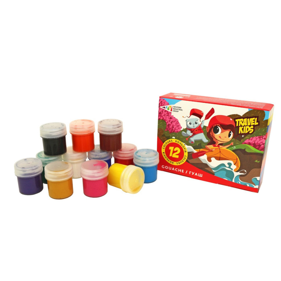 Детские гуашевые краски ГАММА'UA 321037/TK 12 цветов по 20 мл