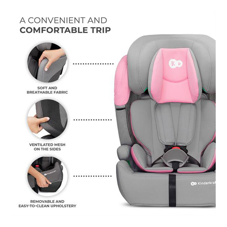 Детское автокресло Comfort Up Kinderkraft KCCOUP02PNK0000 i-Size, Pink