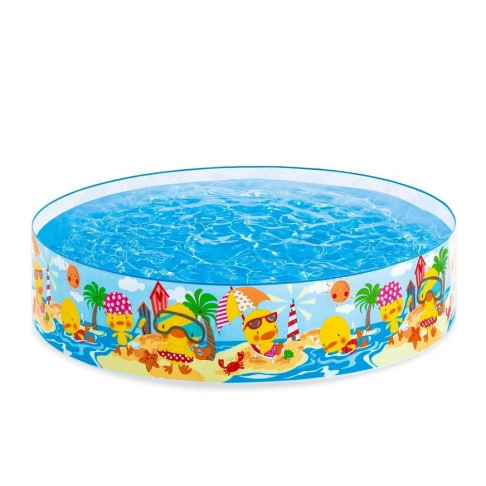 Каркасний дитячий басейн Качиний Риф Intex 58477NP 122х25 см, 218 л