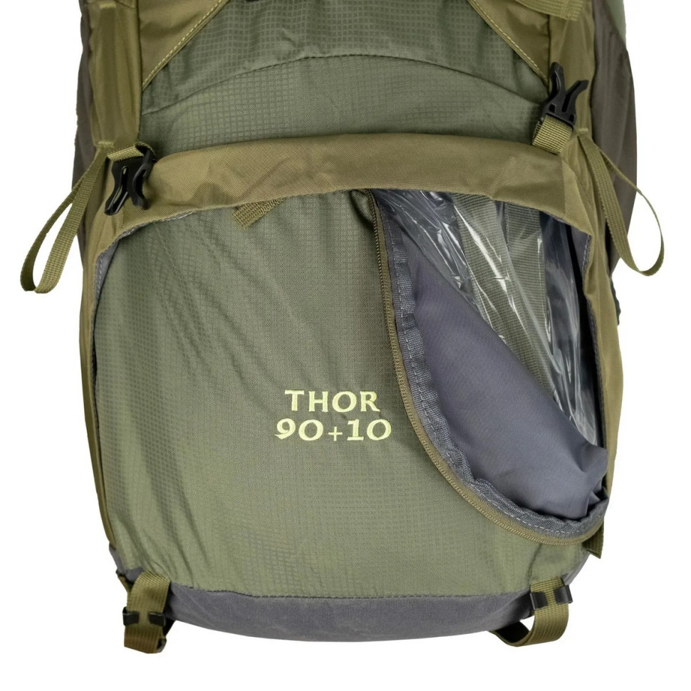 Рюкзак туристический Thor Tramp UTRP-054-olive 90+10 л