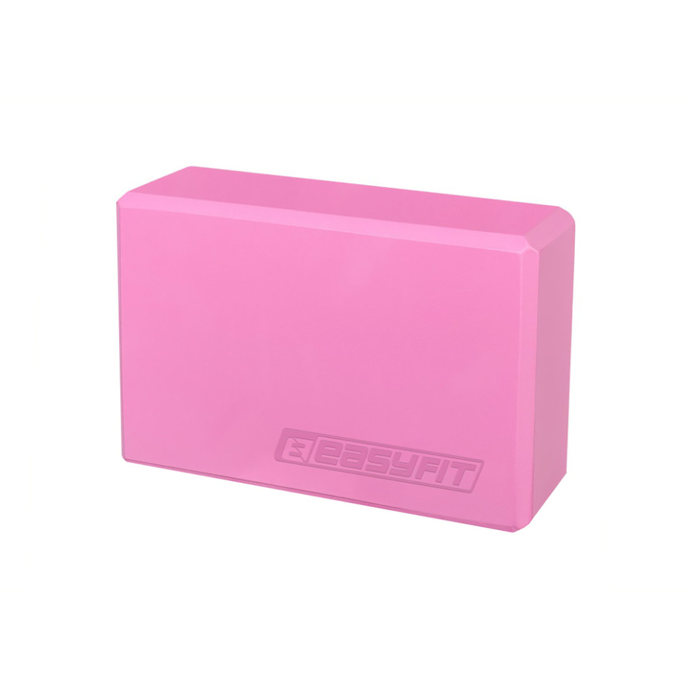 Блок для йоги EasyFit EF-1818-P, EVA, Розовый
