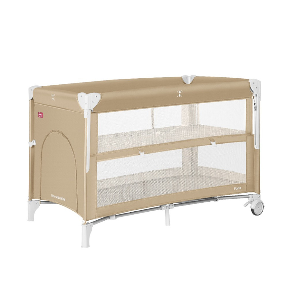 Дитяче ліжко-манеж Carrello Porta CRL-18103 Sand Beige, со вторым дном