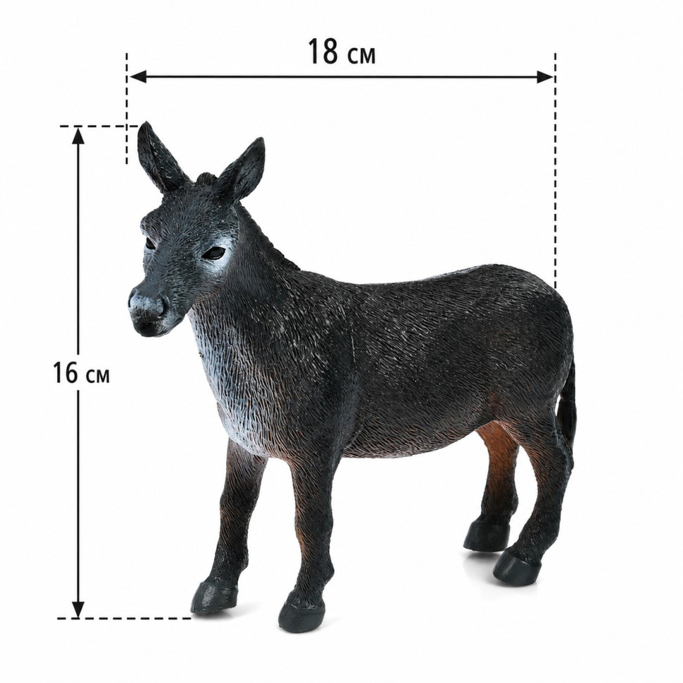 Игровая фигурка Осел Bambi DY36-2 высота 16 см, длина 18 см