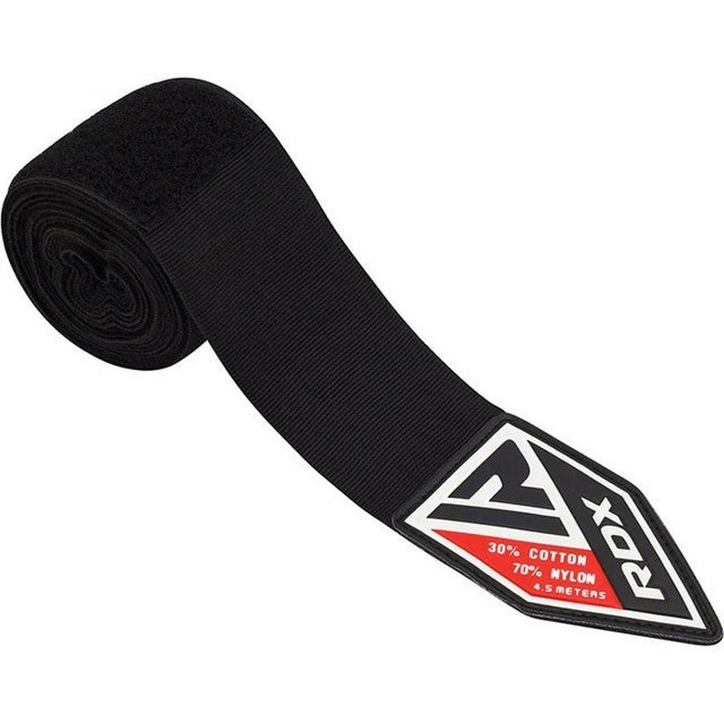 Бинты для бокса WX Professional Boxing Hand Wraps RDX Inc Limited HWX-RB+ Black (4.5м.)