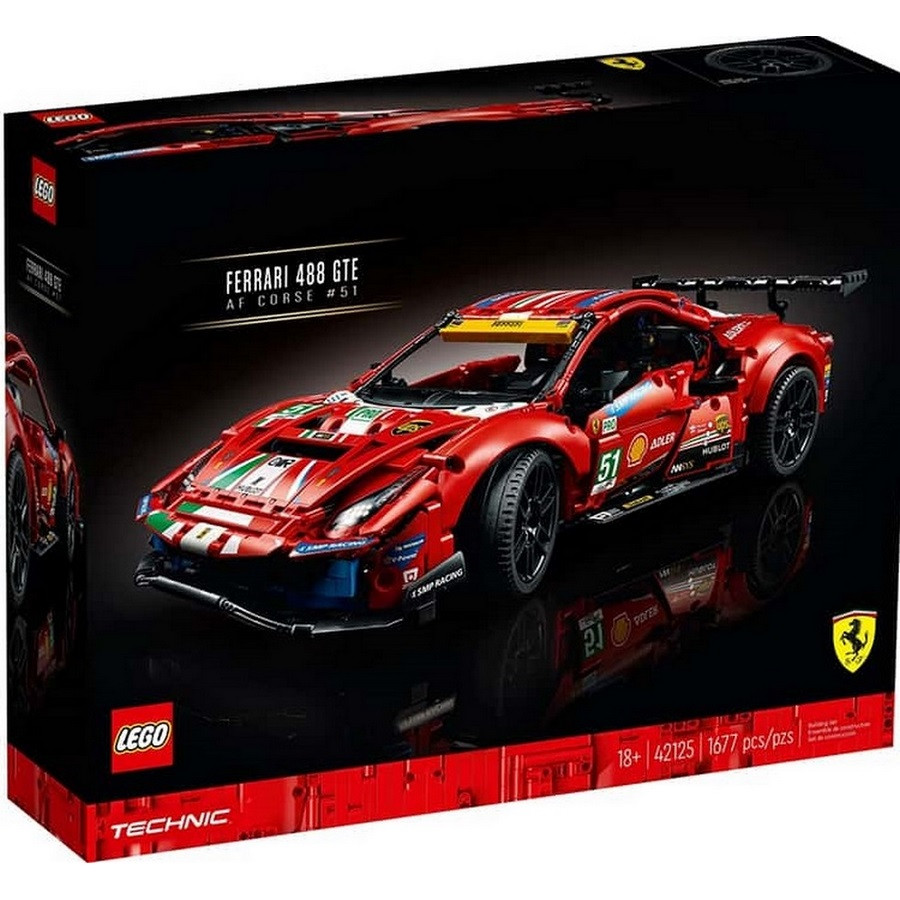 Конструктор LEGO Technic Ferrari 488 GTE “AF Corse #51” 42125