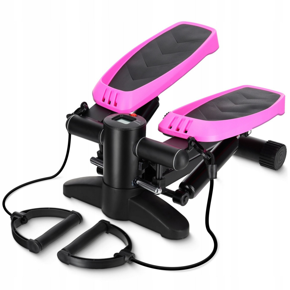 Степпер міні-степпер з еспандерами Evo 4FIZJO P-5905973403870 Black/Pink